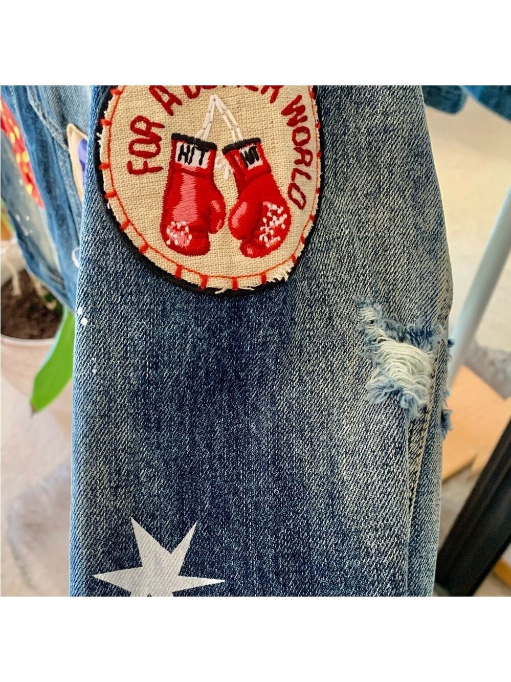 STRIVER’S ROW Denim Boxing Jacket - Picture 3 of 6